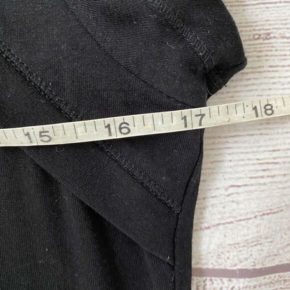 White House black market scoopneck top w/silver studded floral print women sz M - Picture 9 of 10